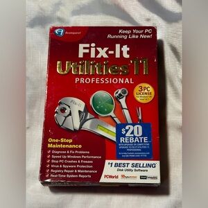 Computer Fix-It Utilities 11 CD with Key for Windows XP 7 Vista Avanquest